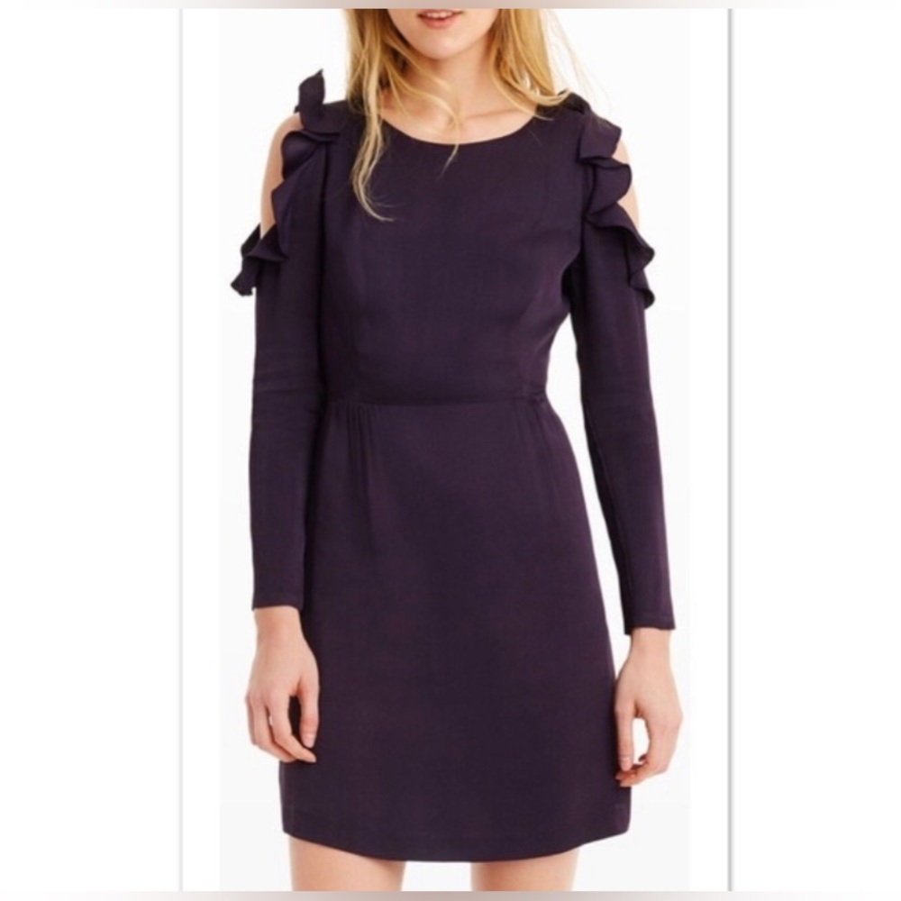 Club Monaco Dresses Club Monaco Teodora Open Sleeve Ruffle Trim Dress